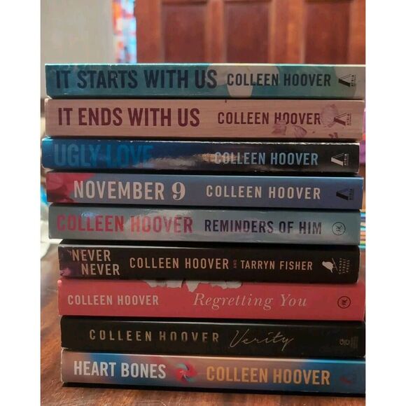 Colleen Hoover Lot Of 9 Books Verity It Starts With Us Ends With US November 9 - Picture 1 of 1